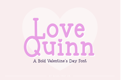 LOVE QUINN Typewriter Valentine Font