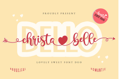 Christabelle Font Duo - Heart Connection Font