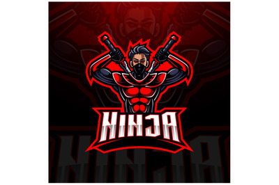 Ninja esport mascot logo