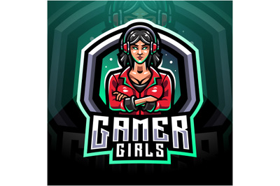 Gamer girls esport mascot