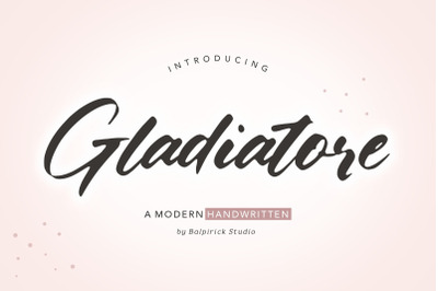 Gladiatore Modern Handwritten Font