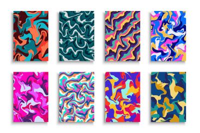 Bright abstract color posters
