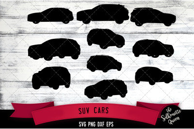 SUV Car svg file, transport svg cut file, silhouette studio