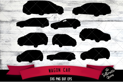 Wagon Car Silhouette Vector svg file, sedan svg cut file