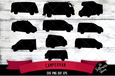 Campervan svg file, svg cut file, silhouette studio