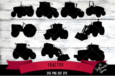 Tractor svg file, farm svg cut file, silhouette studio