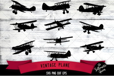 Vintage Plane svg file&2C; aircraft airplane svg cut file