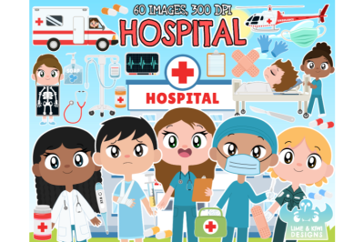 Hospital Clipart - Lime and Kiwi Designs