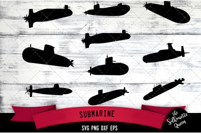 Submarine svg file, military navy svg cut file, silhouette studio