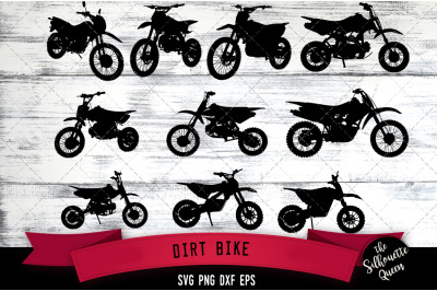 Dirt Bike svg file, motocross svg cut file, silhouette studio