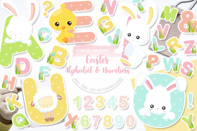 Easter Alphabet &amp; Numbers