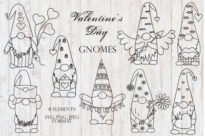 Gnome Valentines day SVG, PNG, JPEG. Gnome SVG, Gnome PNG. Valentine