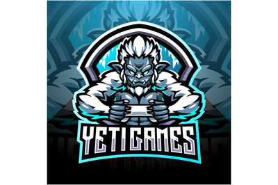 Yeti games esport mascot logo