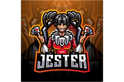 Jester esport mascot logo