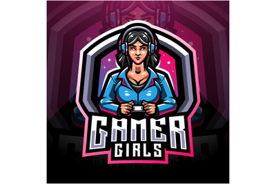 Gamer girls esport mascot