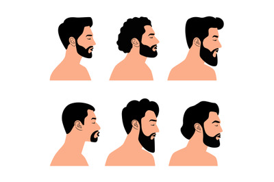 Side bearded face collection