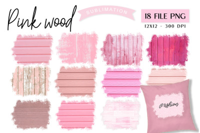 Pink wood Sublimation, pink background
