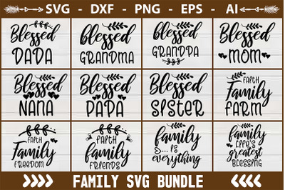 Family svg bundle