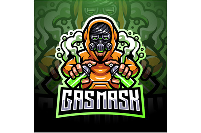 Gas mask esport logo