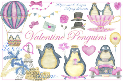 Valentine Penguins