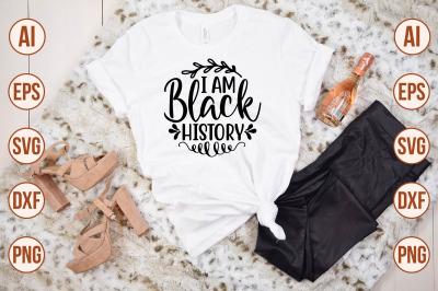 I Am Black History svg