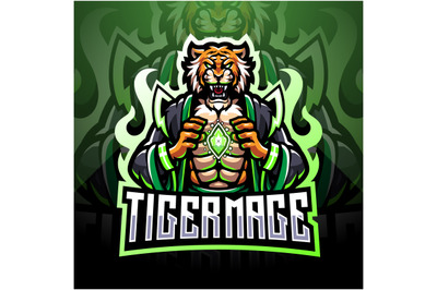 Tiger mage esport mascot logo