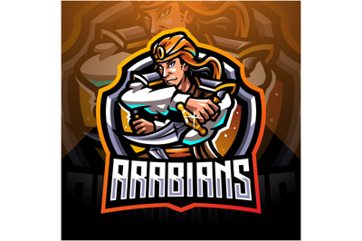 Arabians esport mascot logo