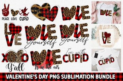 Valentine&#039;s Day PNG Sublimation Bundle