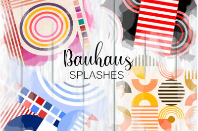 Bauhaus Style Retro Pattern Splashes