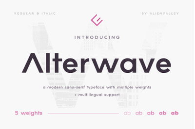 Alterwave - Sans Serif Font Family