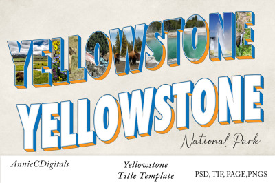 Yellowstone 3D Photo Title Template