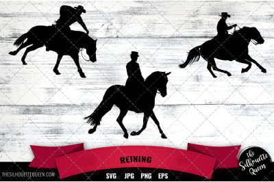 Reining, Western Riding, Horse Sports Svg, Cowboy, 4H