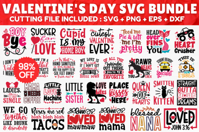 MBS-633 Valentine&#039;s Day SVG Bundle
