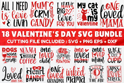 MBS-635 Valentine&#039;s  Day SVG Bundle