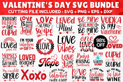 MBS-640 Valentine&#039;s  Day SVG Bundle