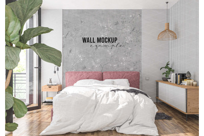 Wall mockup&2C; Wall paper mockup