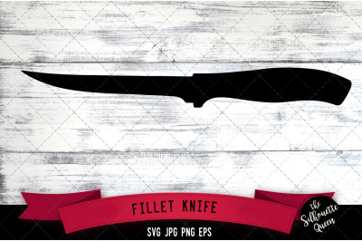 Fillet Knives Silhouette Vector