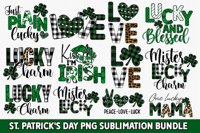 St. Patrick&#039;s Day PNG Sublimation Bundle