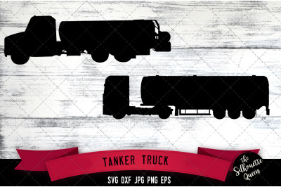 Tanker Truck Silhouette Cut Vector