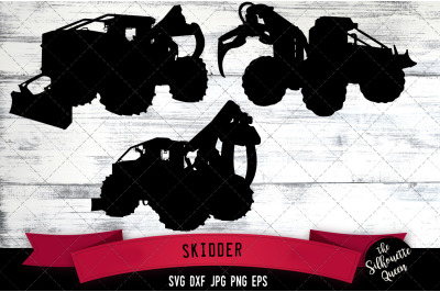 Skidder Silhouette Cut Vector