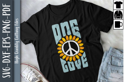 Hippie Design Funny Gift One Love