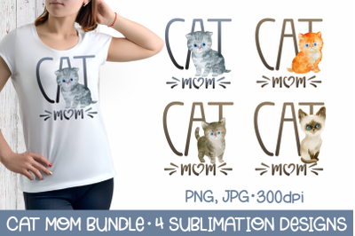 Cat Mom Sublimation Bundle
