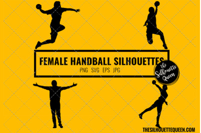 Handball Women SVG Bundle for Cutting , Cut files Silhouette Studio