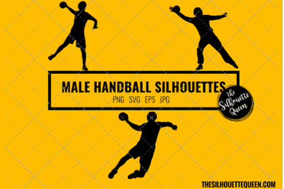 Handball Men SVG Bundle for Cutting , Cut files Silhouette Studio