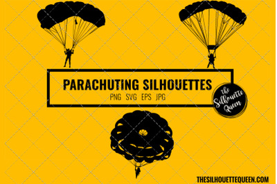 Parachuting SVG Bundle for Cutting , Cut files Silhouette Studio