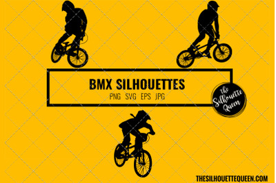 BMX SVG Bundle for Cutting , Cut files Silhouette Studio, Cricut