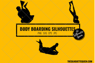 Body Boarding SVG Bundle for Cutting , Cut files Silhouette Studio