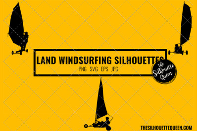 Land Windsurfing SVG Bundle for Cutting , Cut files Silhouette Studio