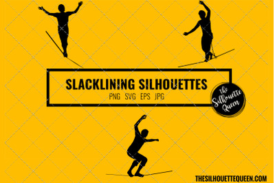 Slacklining SVG Bundle for Cutting , Cut files Silhouette Studio