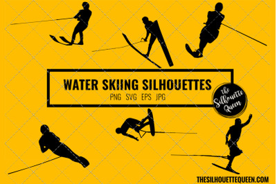 Water Skiing SVG Bundle for Cutting , Cut files Silhouette Studio